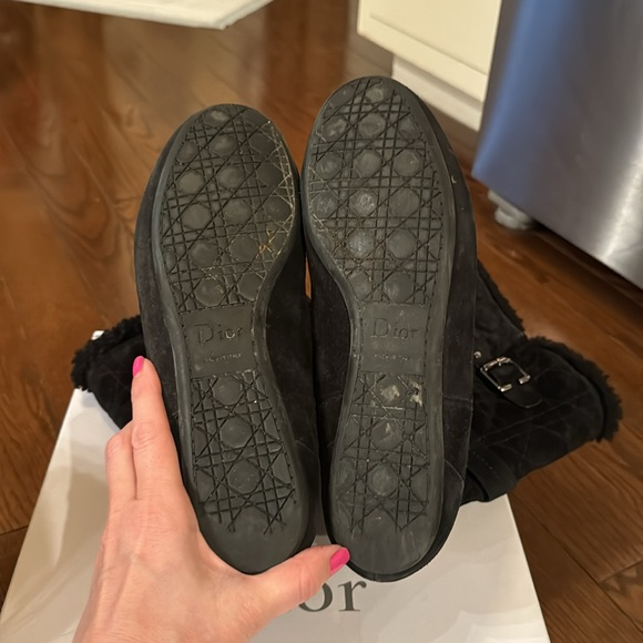 Dior Igloo Botte Plate black shearing / suede boots well loved size 40 - Picture 2 of 9